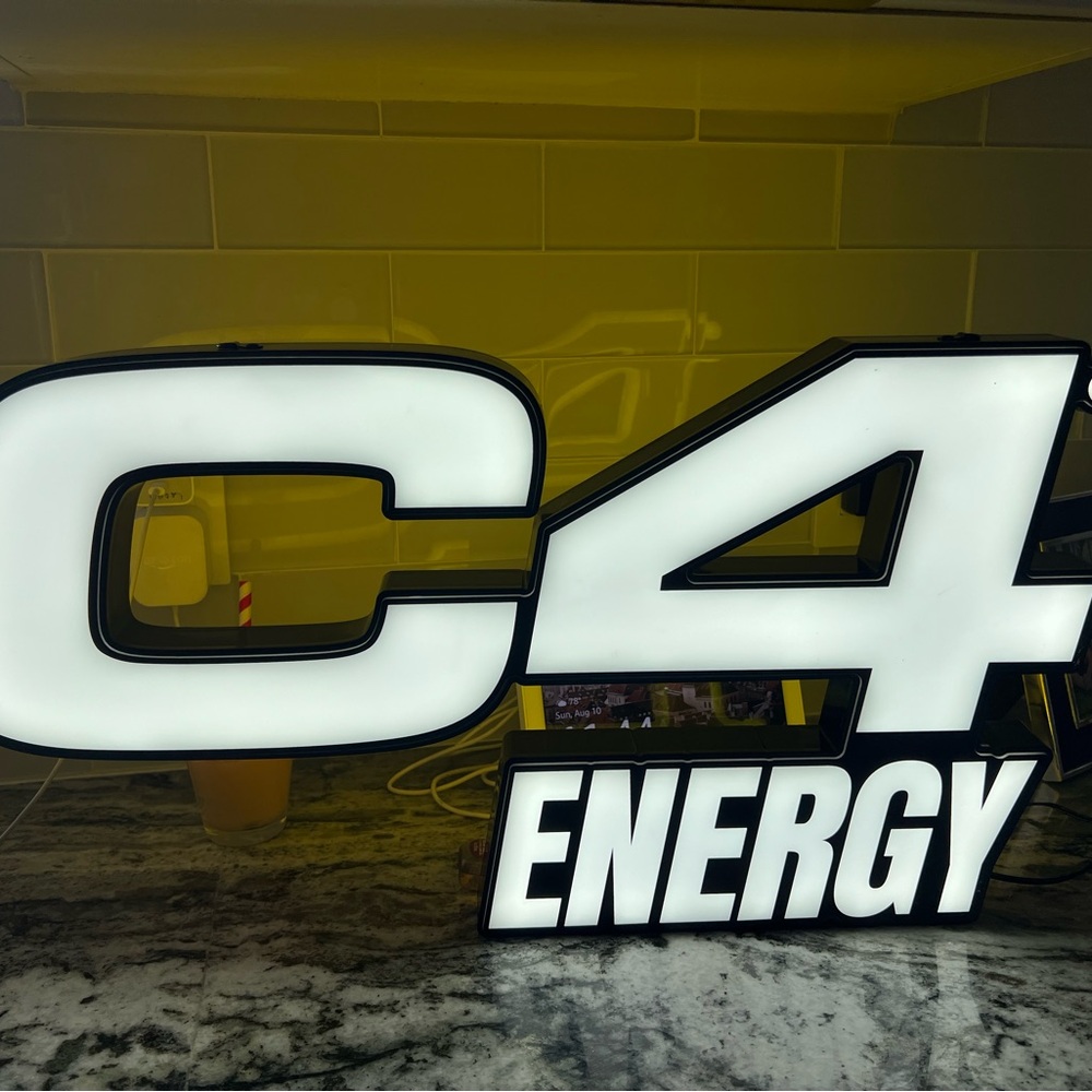 C4 Energy LED Wall Art - Black and White